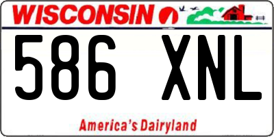 WI license plate 586XNL