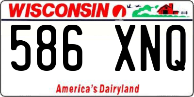 WI license plate 586XNQ