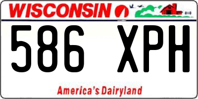 WI license plate 586XPH