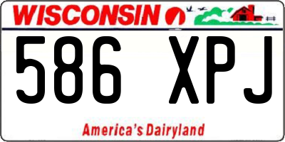 WI license plate 586XPJ
