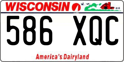 WI license plate 586XQC