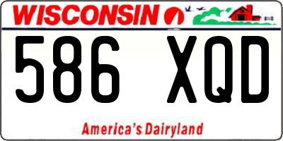 WI license plate 586XQD