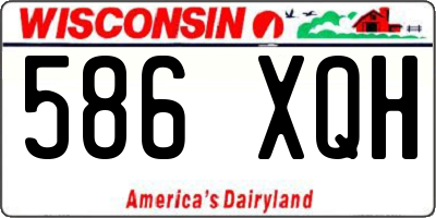 WI license plate 586XQH