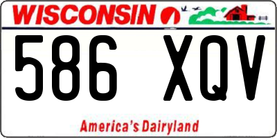 WI license plate 586XQV