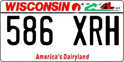 WI license plate 586XRH