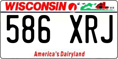 WI license plate 586XRJ