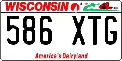 WI license plate 586XTG