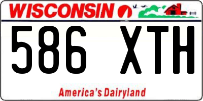 WI license plate 586XTH