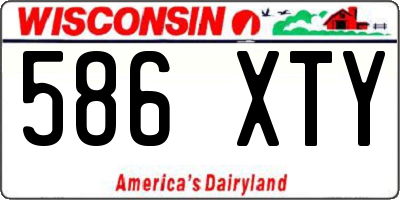 WI license plate 586XTY