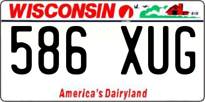 WI license plate 586XUG