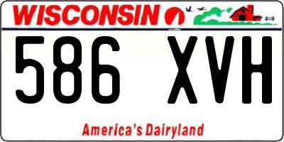 WI license plate 586XVH