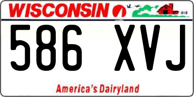WI license plate 586XVJ