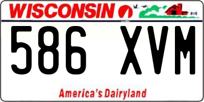 WI license plate 586XVM