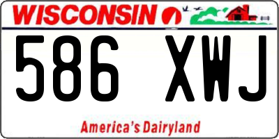 WI license plate 586XWJ