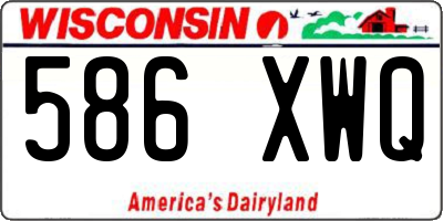 WI license plate 586XWQ