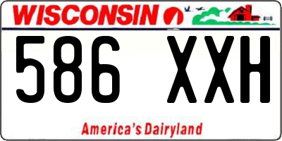 WI license plate 586XXH