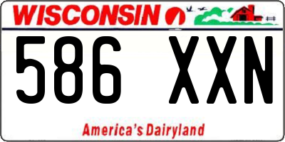 WI license plate 586XXN