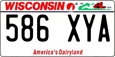 WI license plate 586XYA