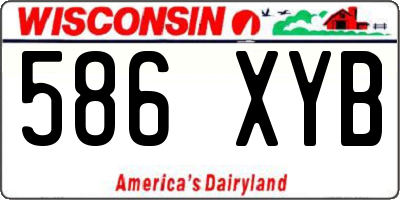 WI license plate 586XYB