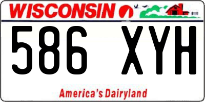 WI license plate 586XYH