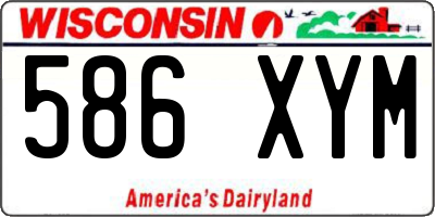 WI license plate 586XYM