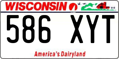 WI license plate 586XYT