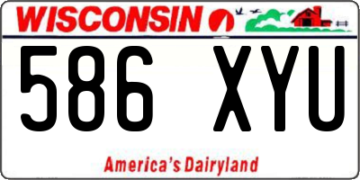 WI license plate 586XYU