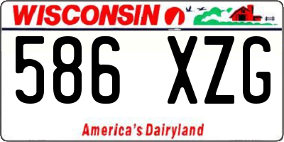 WI license plate 586XZG