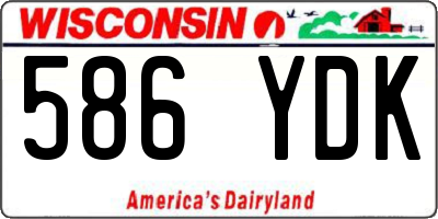 WI license plate 586YDK