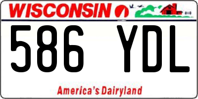 WI license plate 586YDL