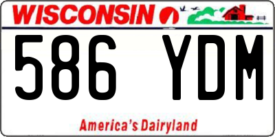 WI license plate 586YDM