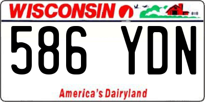 WI license plate 586YDN