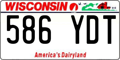 WI license plate 586YDT