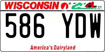 WI license plate 586YDW