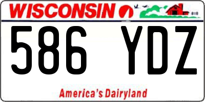 WI license plate 586YDZ