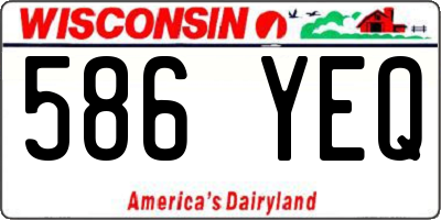 WI license plate 586YEQ