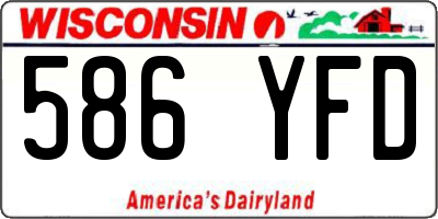 WI license plate 586YFD