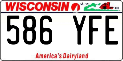 WI license plate 586YFE