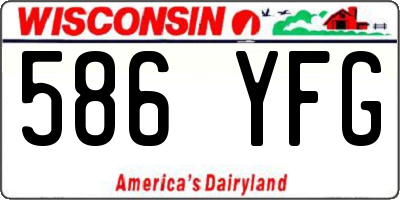 WI license plate 586YFG
