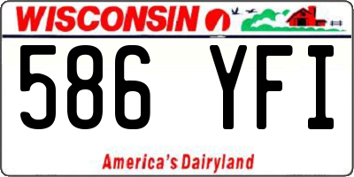 WI license plate 586YFI