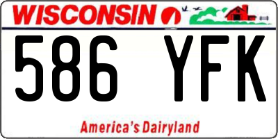 WI license plate 586YFK