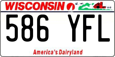 WI license plate 586YFL