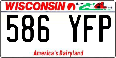 WI license plate 586YFP