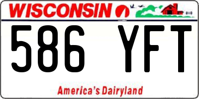 WI license plate 586YFT