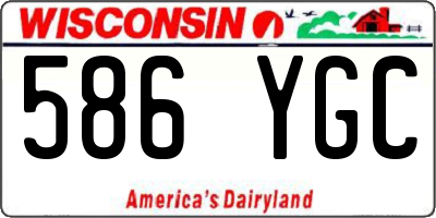 WI license plate 586YGC