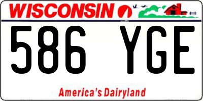 WI license plate 586YGE