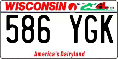 WI license plate 586YGK
