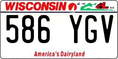 WI license plate 586YGV