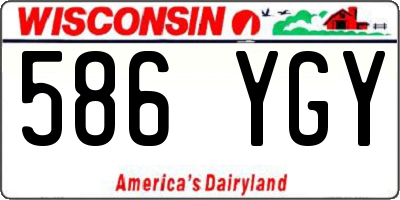 WI license plate 586YGY