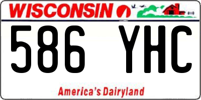 WI license plate 586YHC